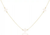 Choker Simplicity Chain Gold - Signature Cross Off-White