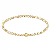 Classic Gold 3mm Bead Bangle