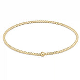 Classic Gold 2mm Bead Bangle