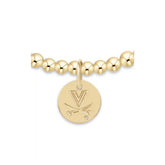 eCOLLEGIATE Classic Gold 3mm Bracelet - UVA Disc