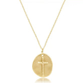 16" Necklace Gold - Inspire Gold Disc