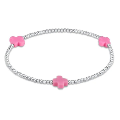 Signature Cross 2mm Sterling Bracelet