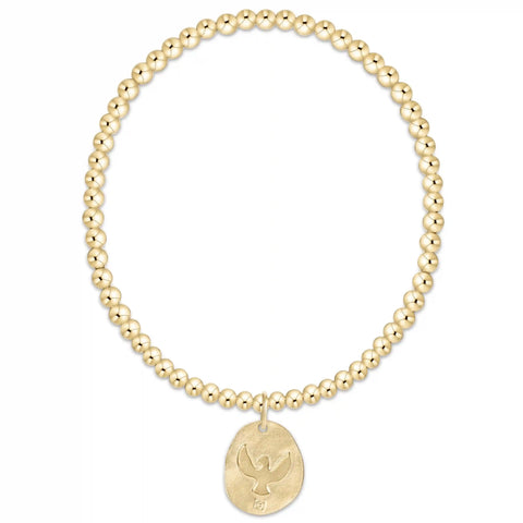 Classic Gold 3mm Bracelet - Inspire America Gold Disc