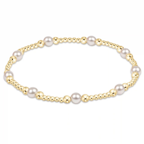 Purpose Pearl 4mm Gold Bracelet