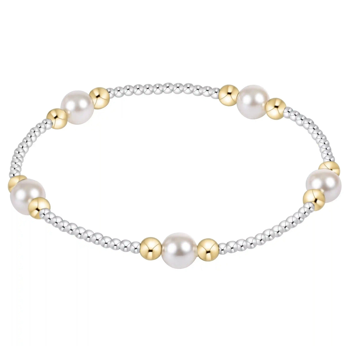 Purpose Pearl 6mm Mixed Metal Bracelet