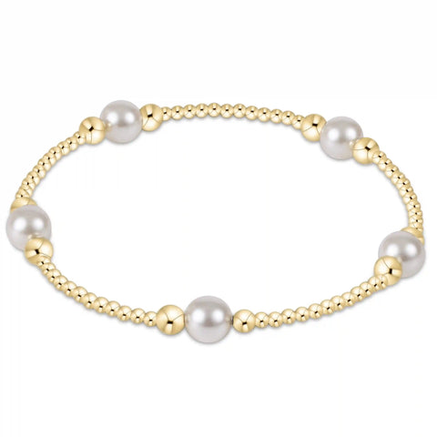 Purpose Pearl 6mm Gold Bracelet