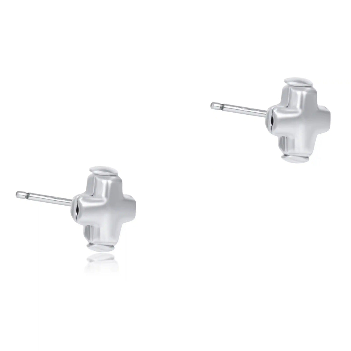 Signature Cross Small Sterling Studs - Sterling