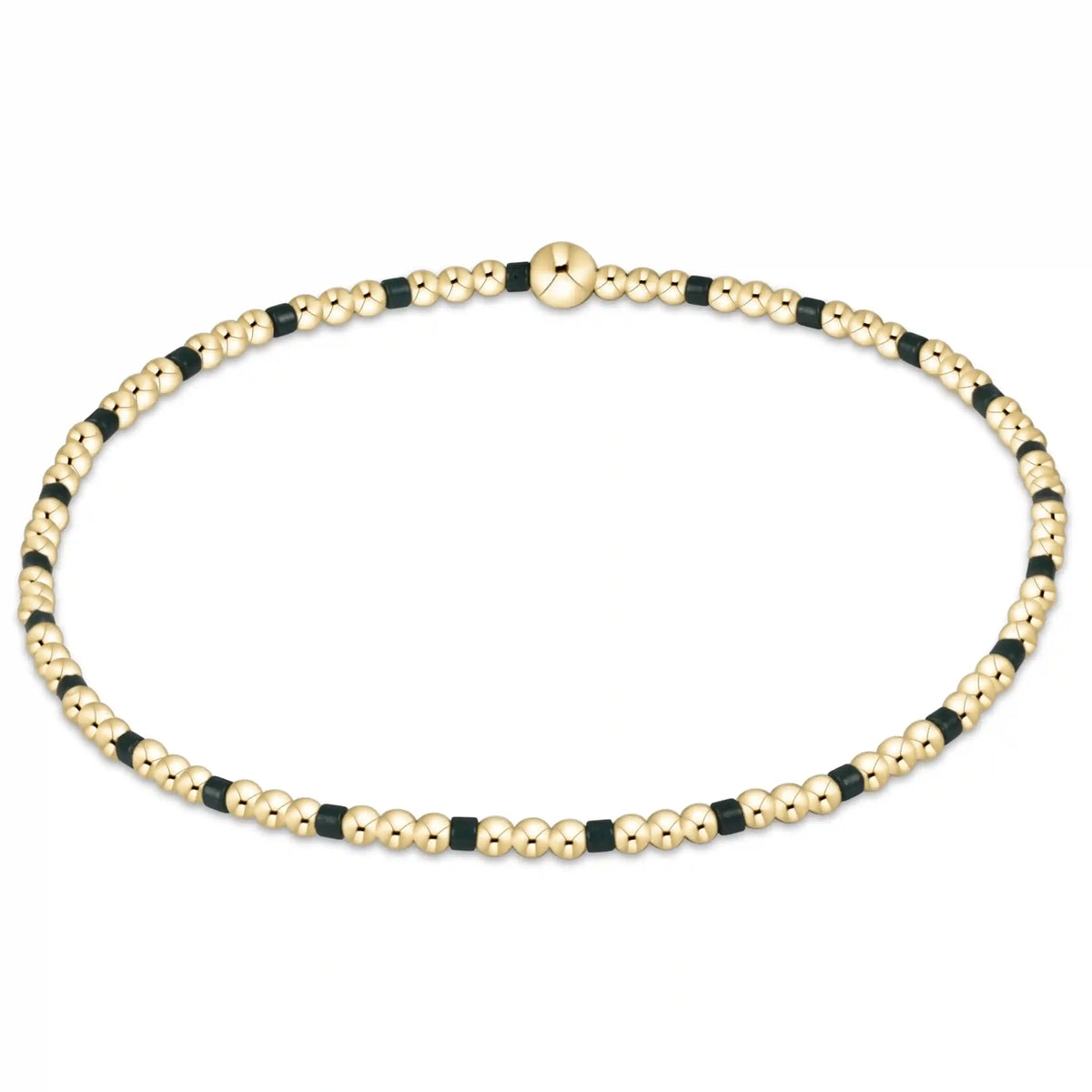Gameday Hope Sincerity Pattern 2mm Bead Bracelet - Dark Green