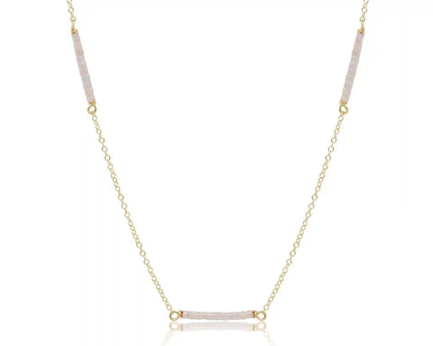 15" Choker Simplicity Chain Gold - Hope Bliss - Silky White