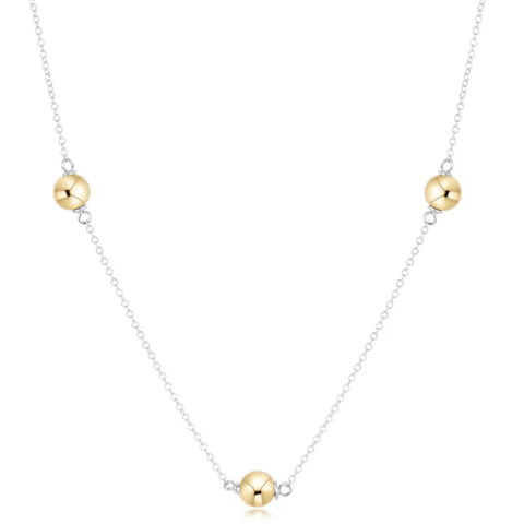Choker Simplicity Chain Mixed Metal - Classic Gold 6mm
