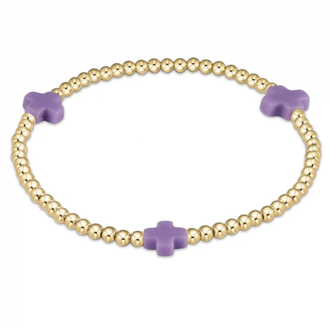 egirl Signature Cross 3mm Gold Bracelet