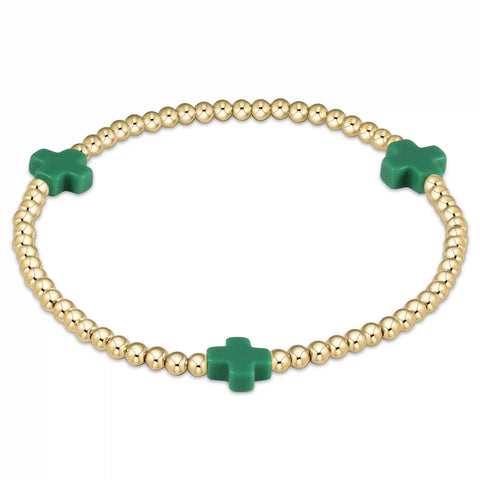 egirl Signature Cross 3mm Gold Bracelet
