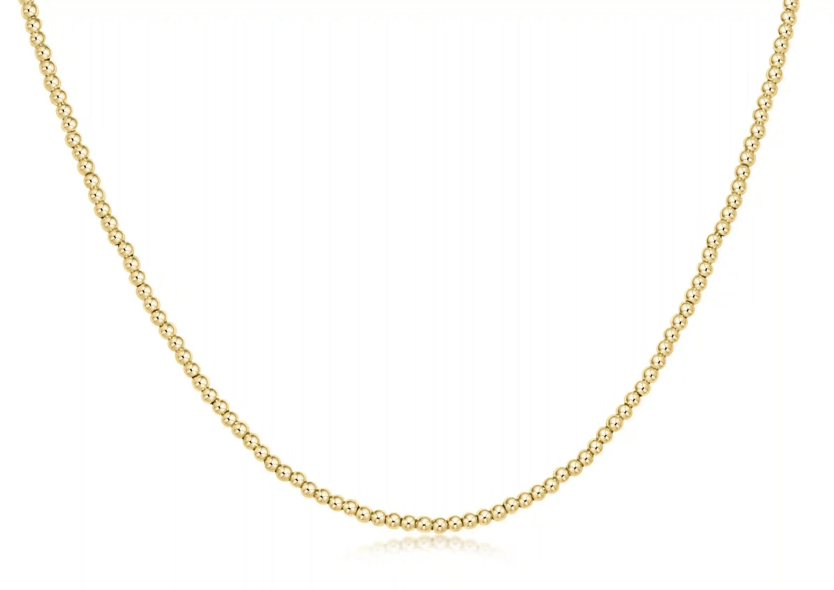 Choker Beaded - Classic Gold 2mm
