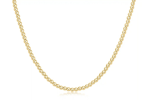 Choker Beaded - Classic Gold 3mm