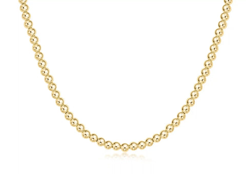 Choker Beaded - Classic Gold 4mm