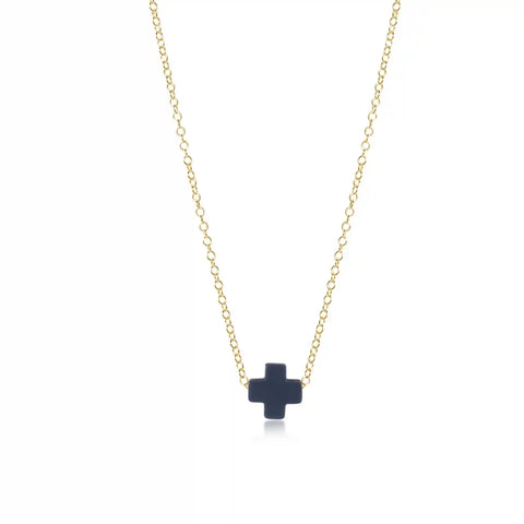 16" Necklace Gold - Signature Cross