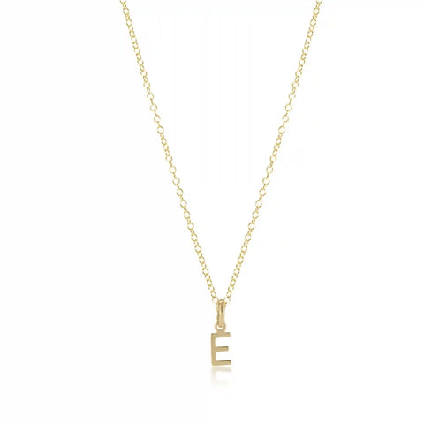 16" Necklace Gold - Respect Gold Charm