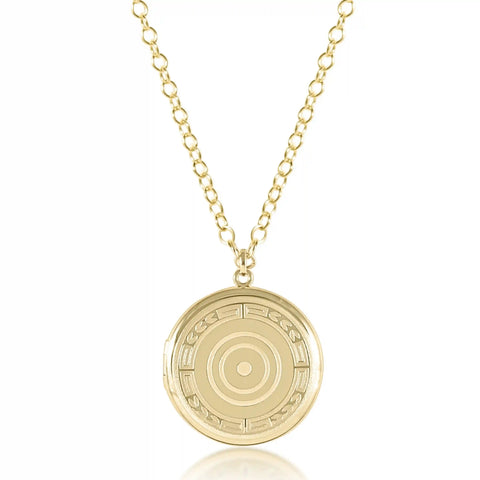 Necklace Gold - Cherish Large Gold Locket