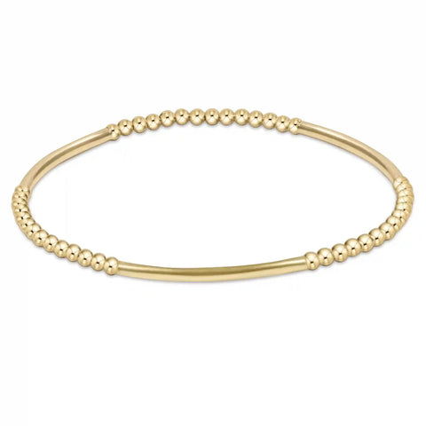 Bliss Bar Pattern Gold 2.5mm Bracelet