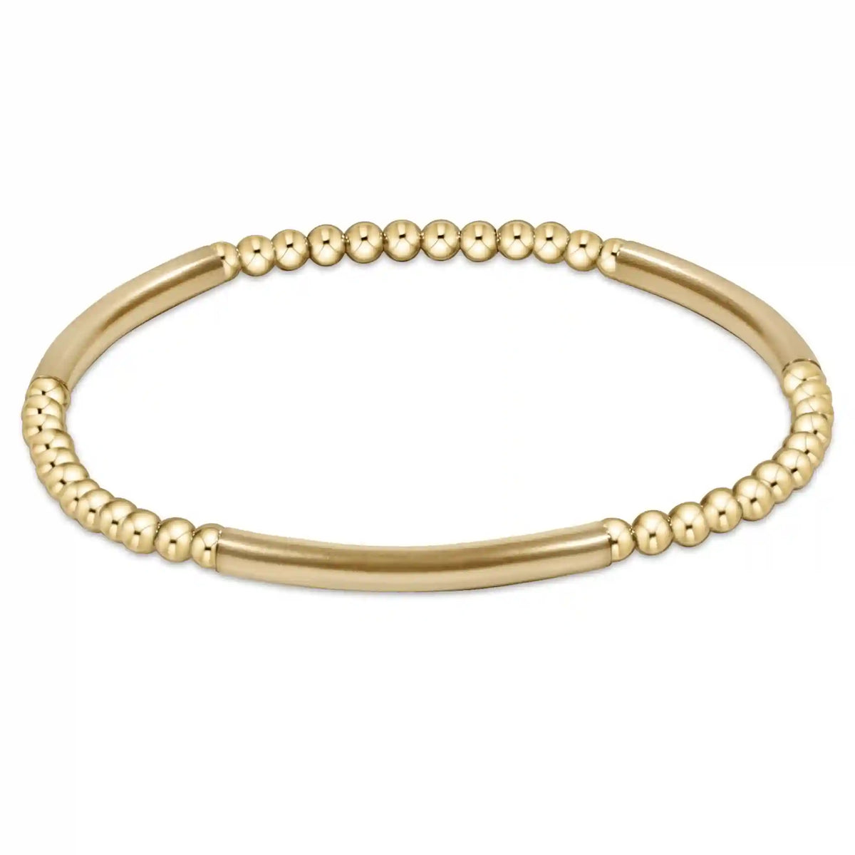 Bliss Bar Pattern Gold 3mm Bracelet