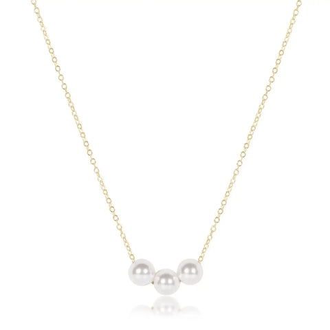 16" Necklace Gold - Joy Pearl