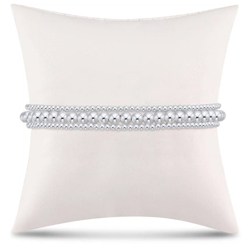 simply classic sterling stack - 4mm - stack of 3