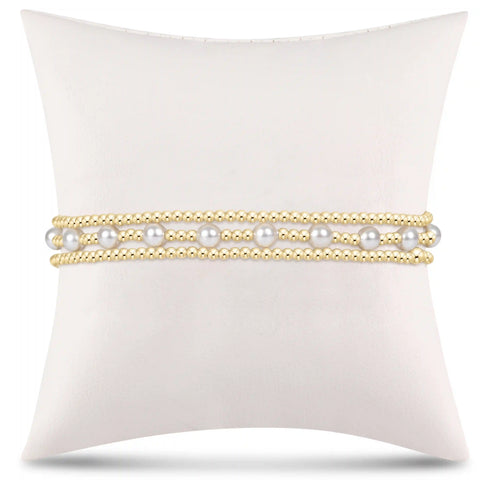 simply classic sincerity stack - pearl - stack of 3