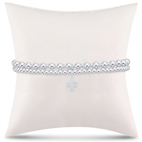enewton Extends - grateful for you gift stack - sterling signature cross charm