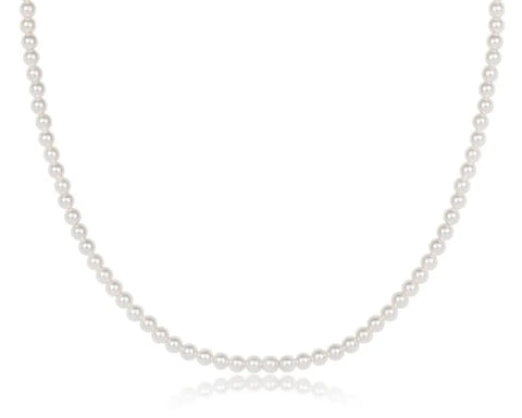 Choker Beaded - Classic Pearl 3mm