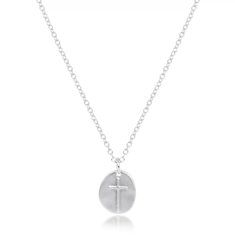 16" Necklace Sterling - Inspire Small Sterling Disc
