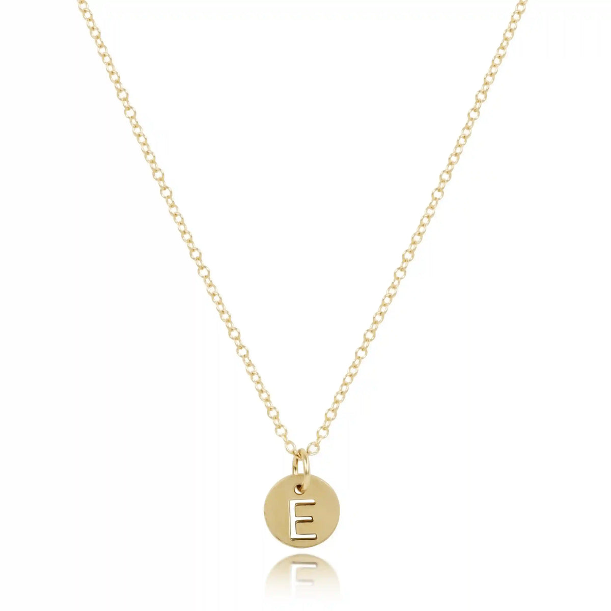 16" Necklace Gold - Respect Small Gold Disc