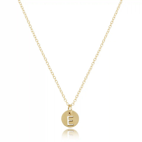 16" Necklace Gold - Respect Small Gold Disc