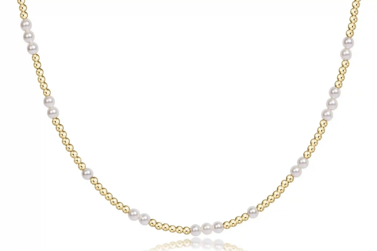Choker Beaded - Hope Unwritten Pearl 3mm