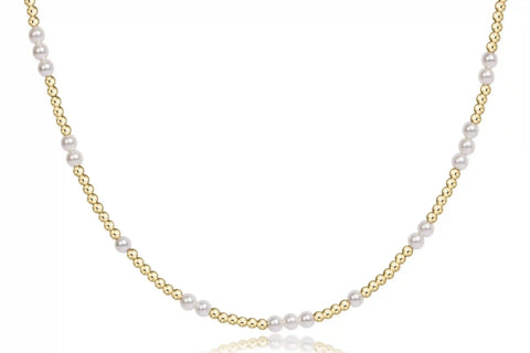Choker Beaded - Hope Unwritten Pearl 3mm