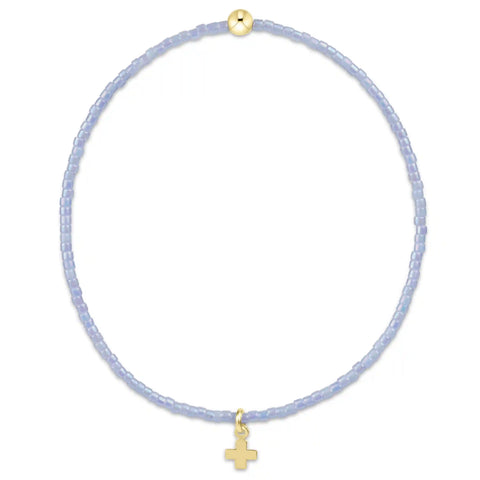 Hope Classic Ocean Mist Bracelet - Signature Cross Small Gold Charm