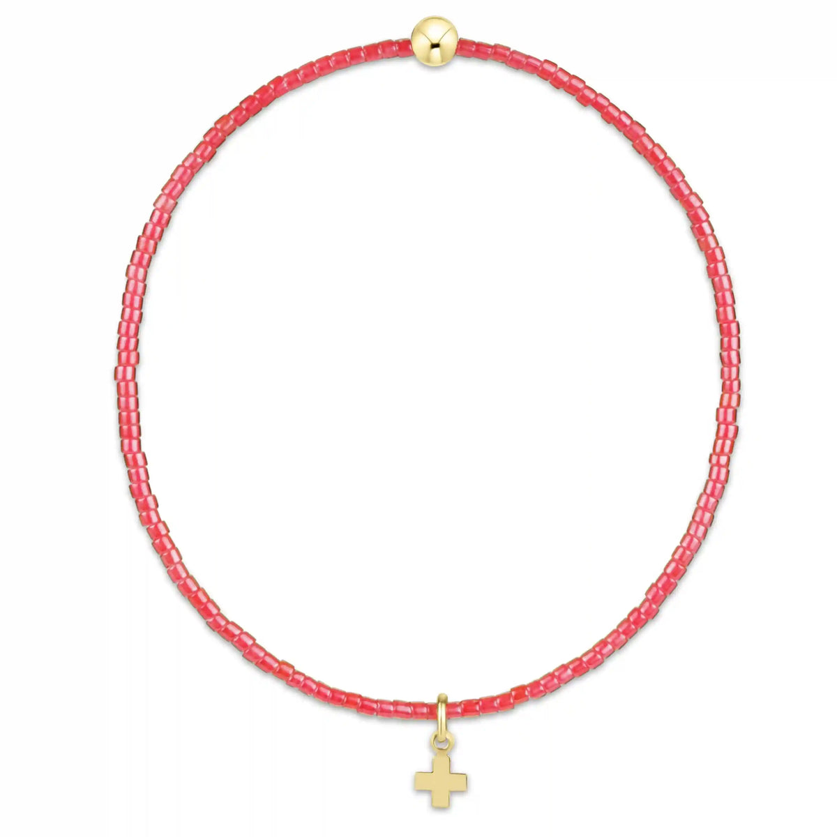 Hope Classic Sherbert Bracelet - Signature Cross Small Gold Charm