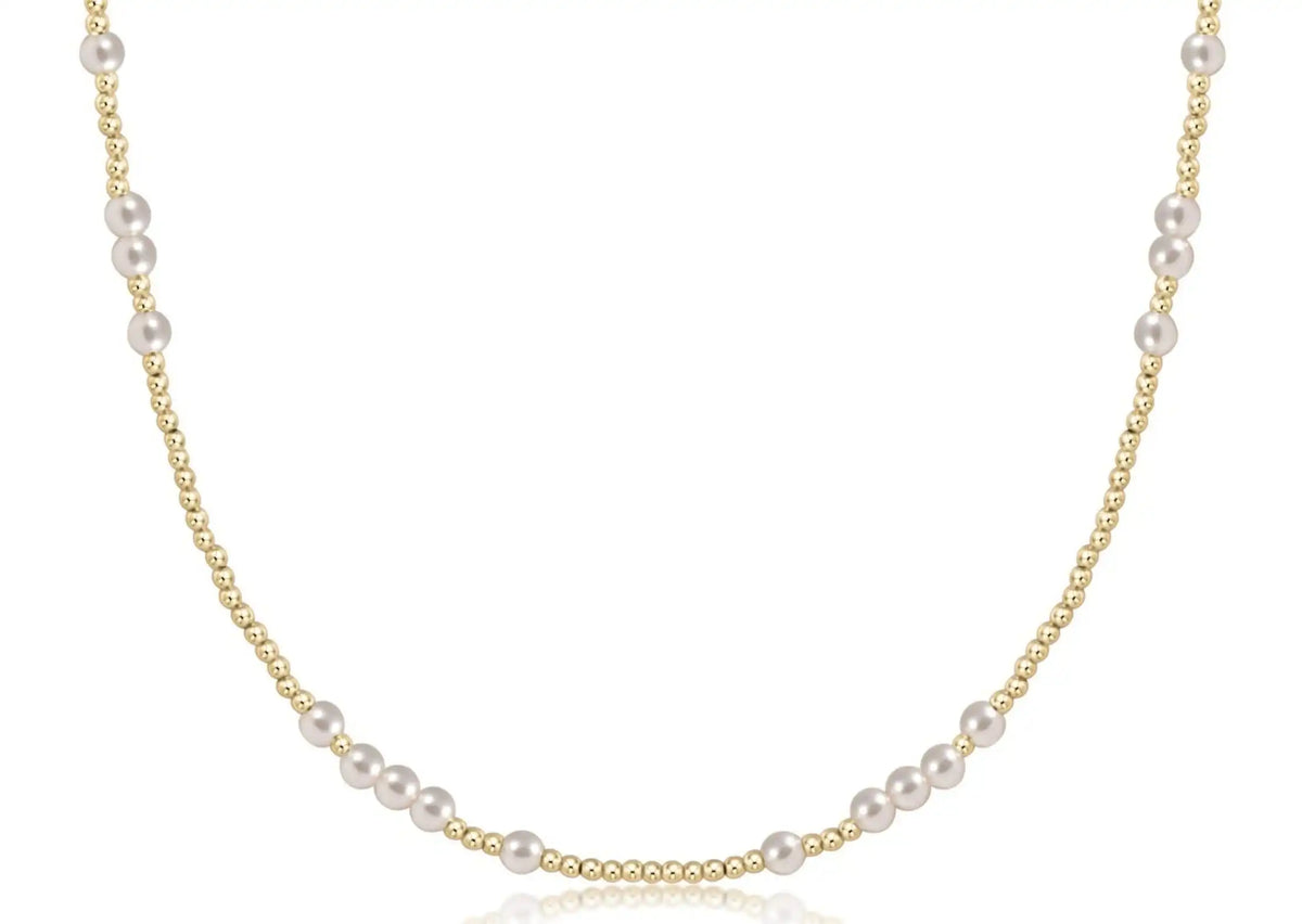 Choker Beaded - Hope Unwritten Pearl 4mm