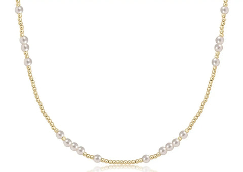 Choker Beaded - Hope Unwritten Pearl 4mm
