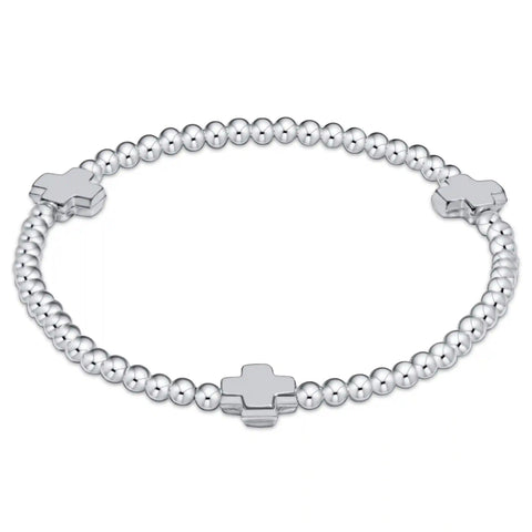 Signature Cross 3mm Sterling Bracelet - Sterling