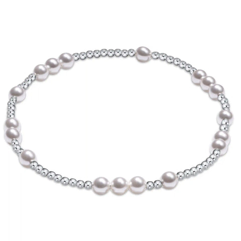 Hope Unwritten Pearl 4mm Sterling Bracelet