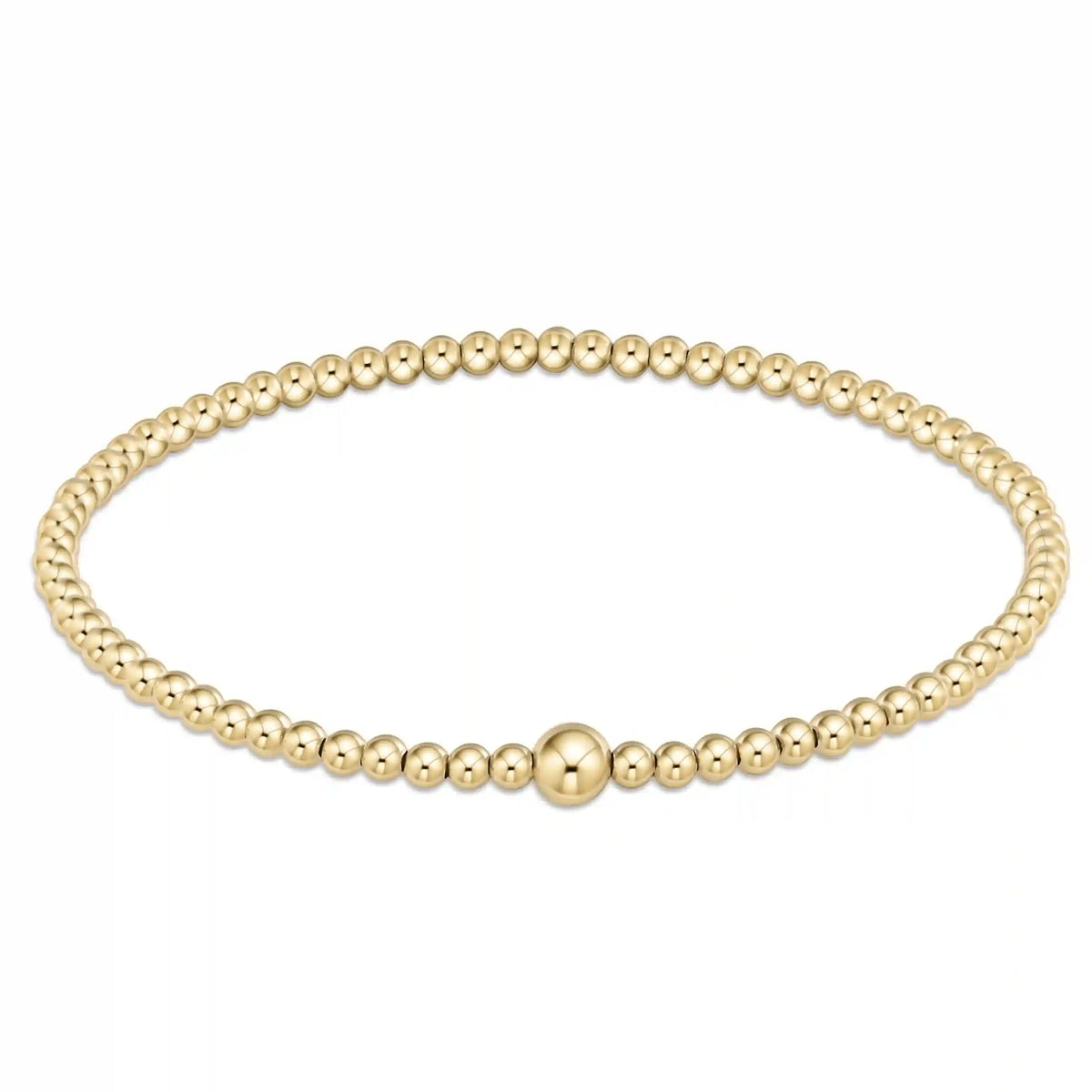 Classic Gold 3mm Bead Bangle