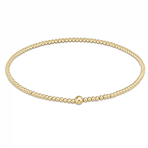 Classic Gold 2mm Bead Bangle