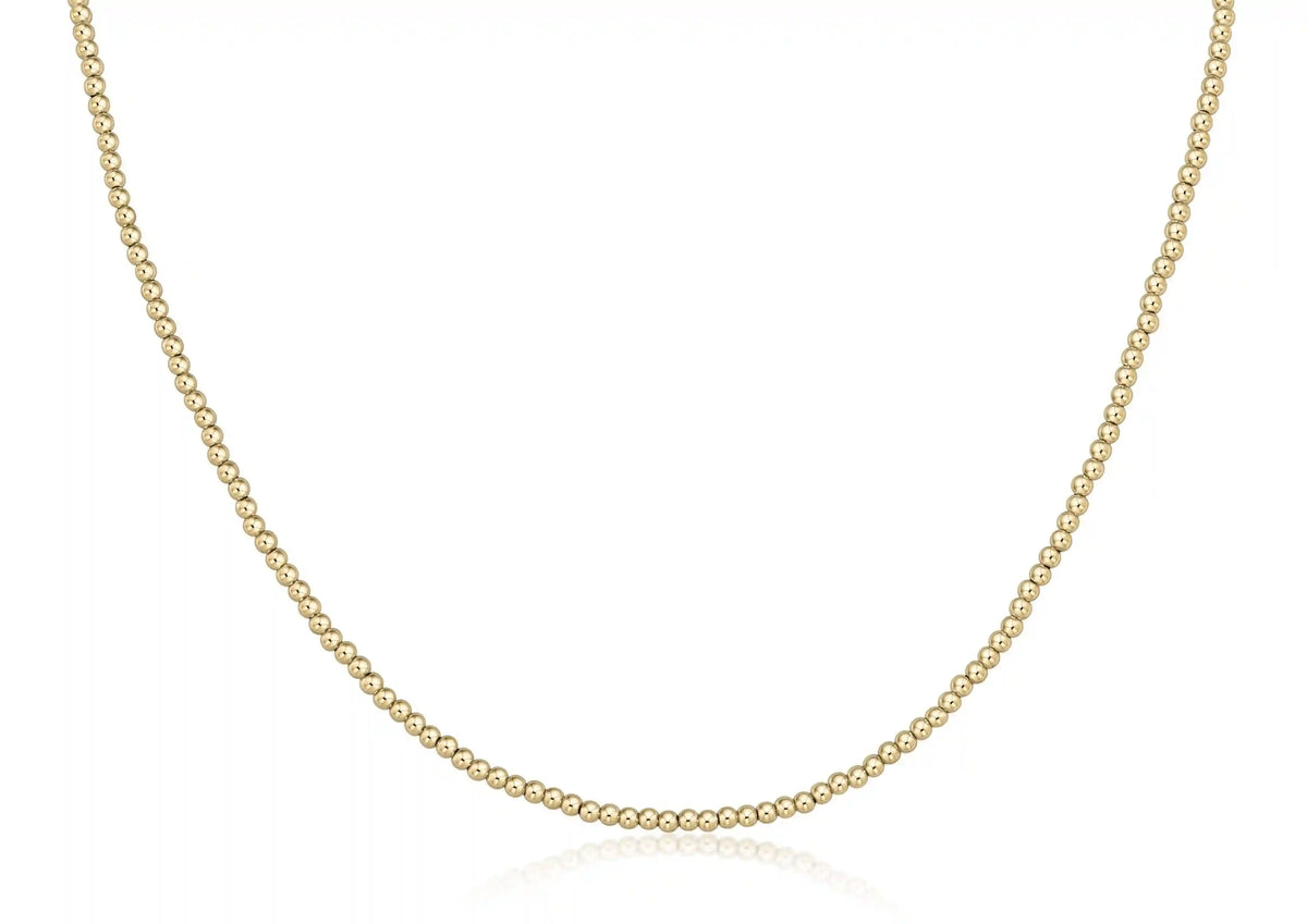 Choker Beaded - Classic Gold 2.5mm
