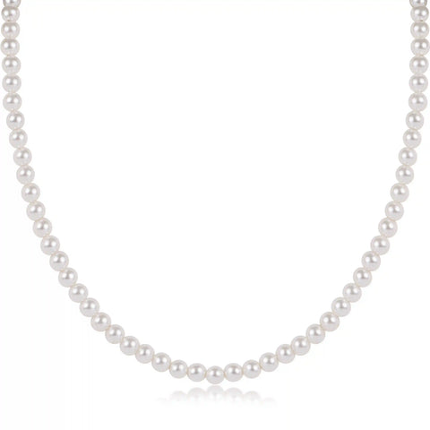 Choker Beaded - Classic Pearl 4mm