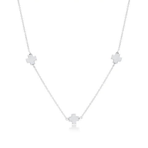 Choker Simplicity Chain Sterling - Signature Cross Sterling