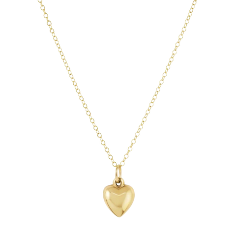 egirl 14" Necklace Gold - Love Plush Small Gold Charm