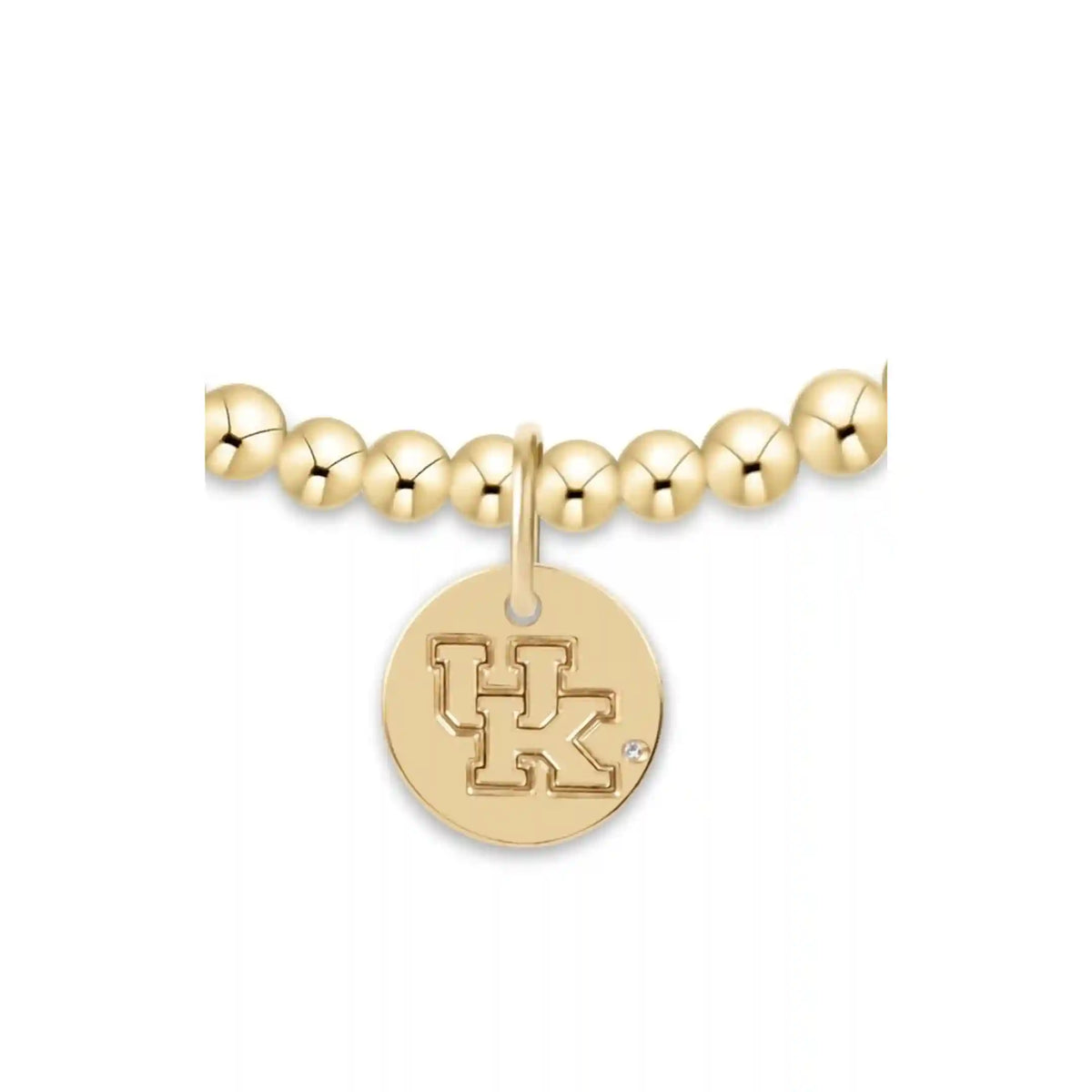 eCOLLEGIATE Classic Gold 3mm Bracelet - Kentucky Disc