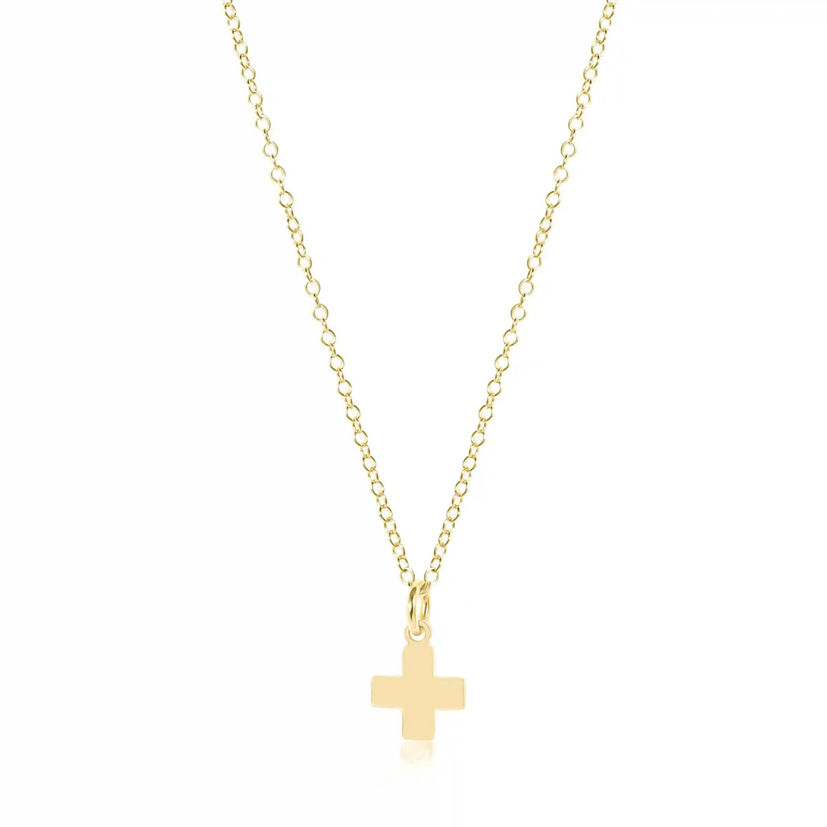 egirl 14" Necklace Gold - Signature Cross Gold Charm